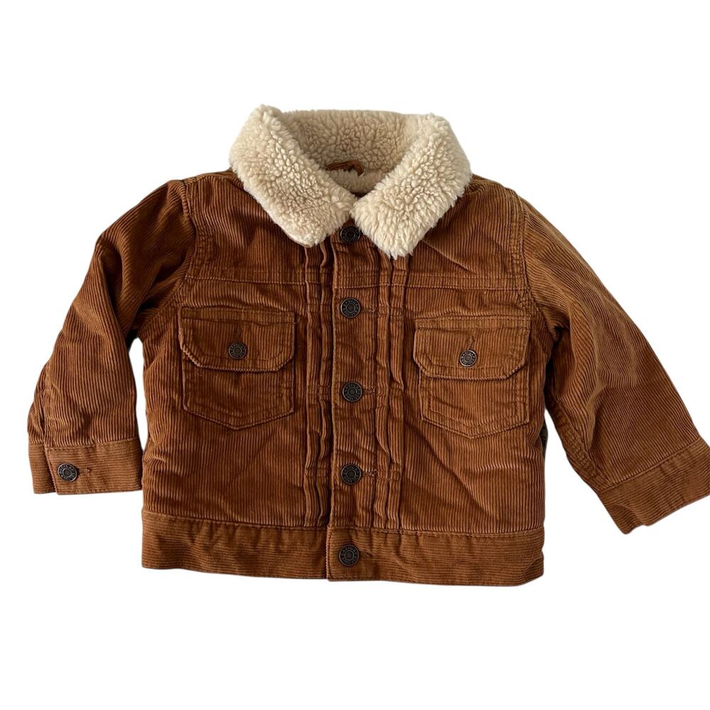 NEW Baby Gap corduroy Sherpa jacket